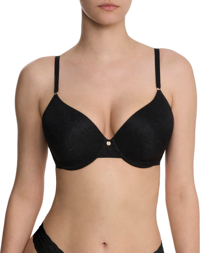 Natori Women's Jacquard Contour Underwire Bra, Black, 36C - Image 1